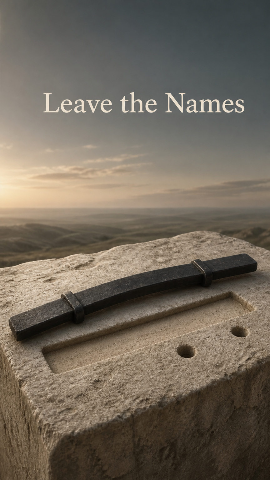 Cover art for Leave the Names