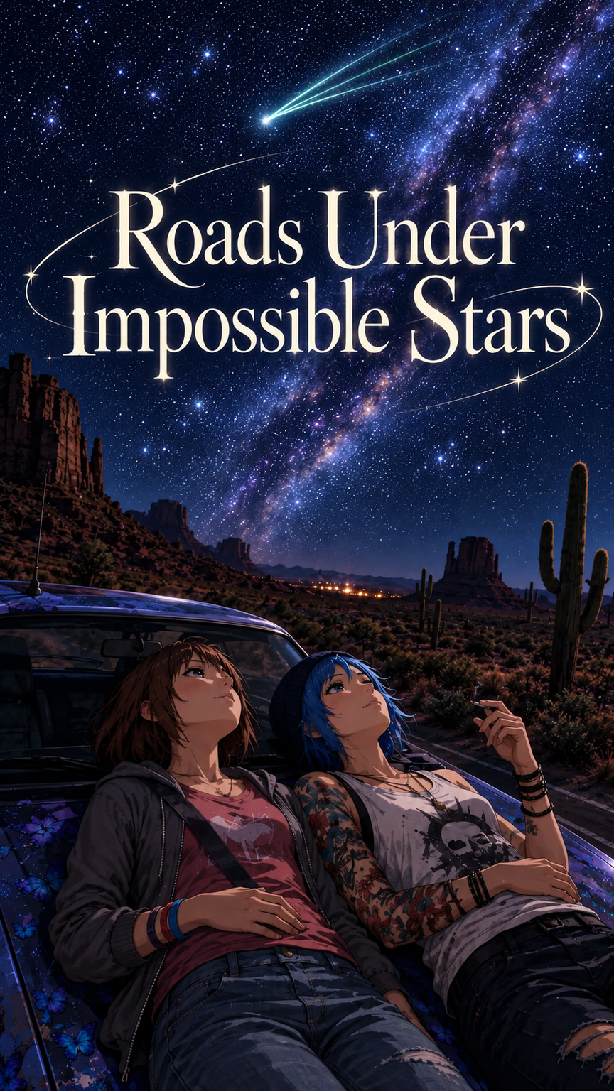 Cover art for Roads Under Impossible Stars