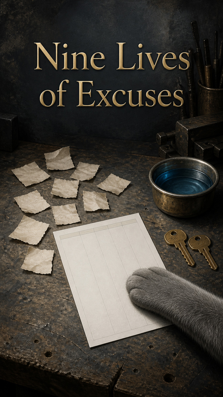 Cover art for Nine Lives of Excuses