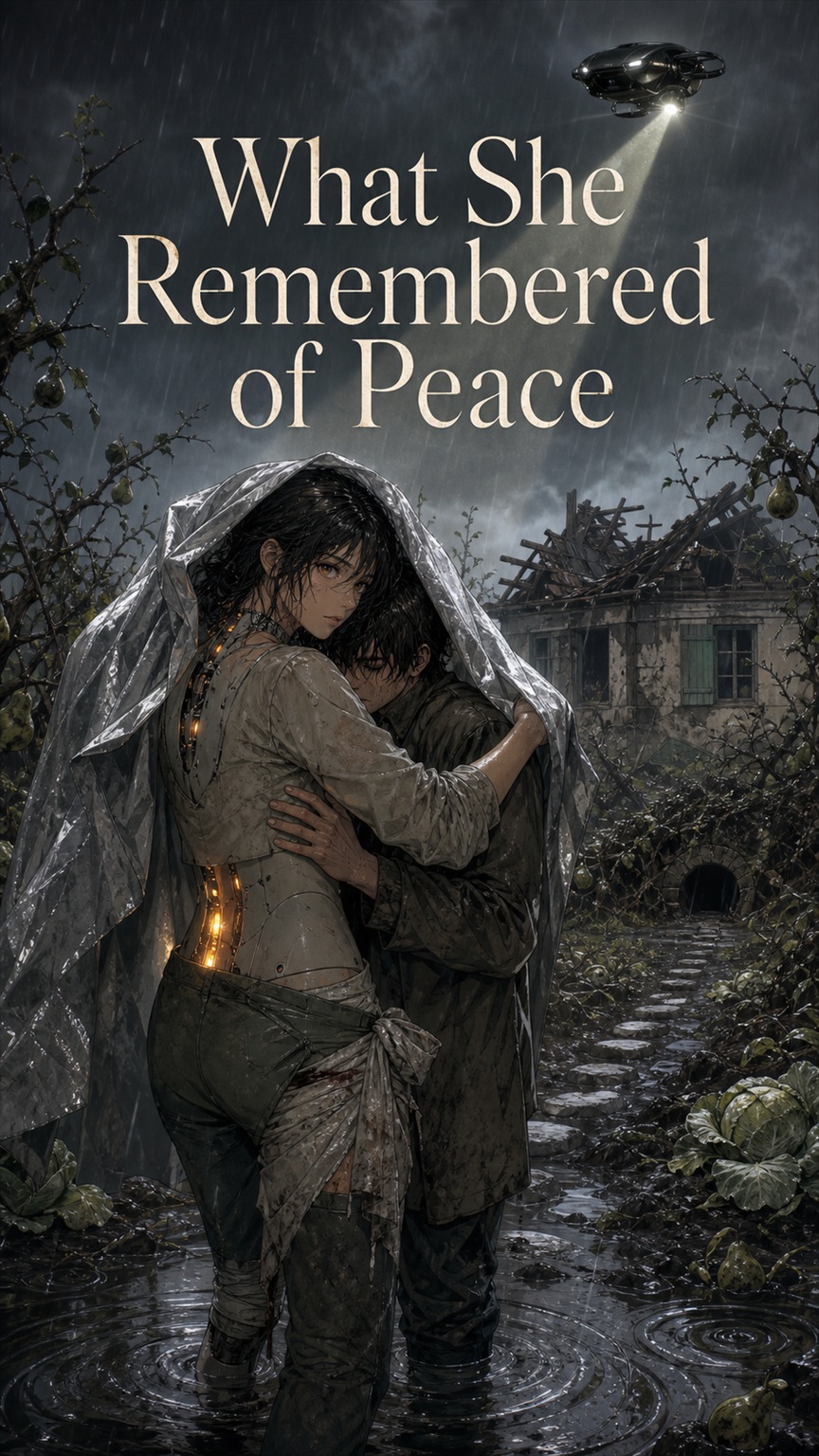 Cover art for What She Remembered of Peace