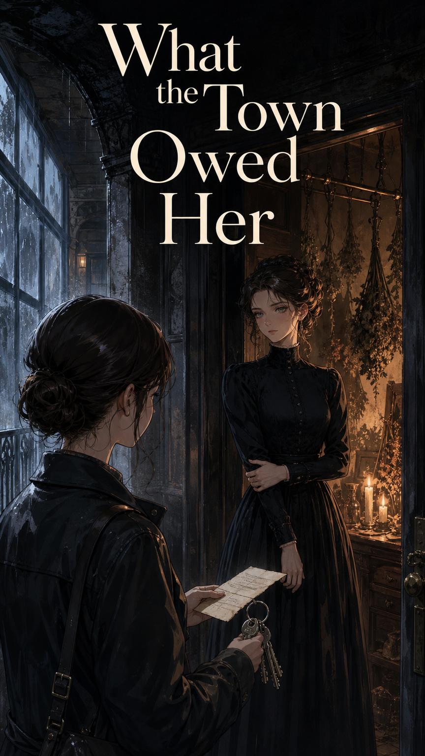 Cover art for What the Town Owed Her